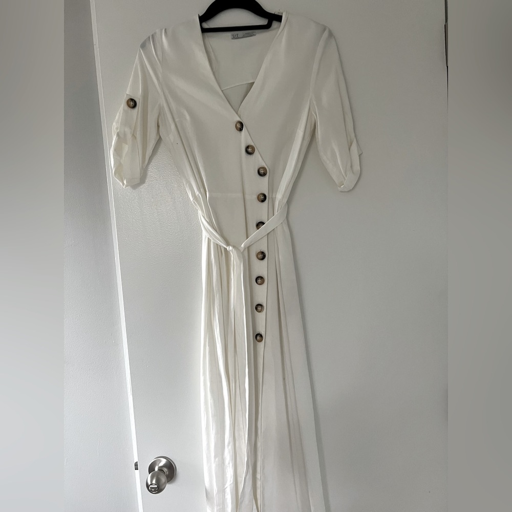 Zara White Summer Dress